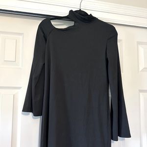 Susana Monaco black dress size small, cut out shoulder party dress